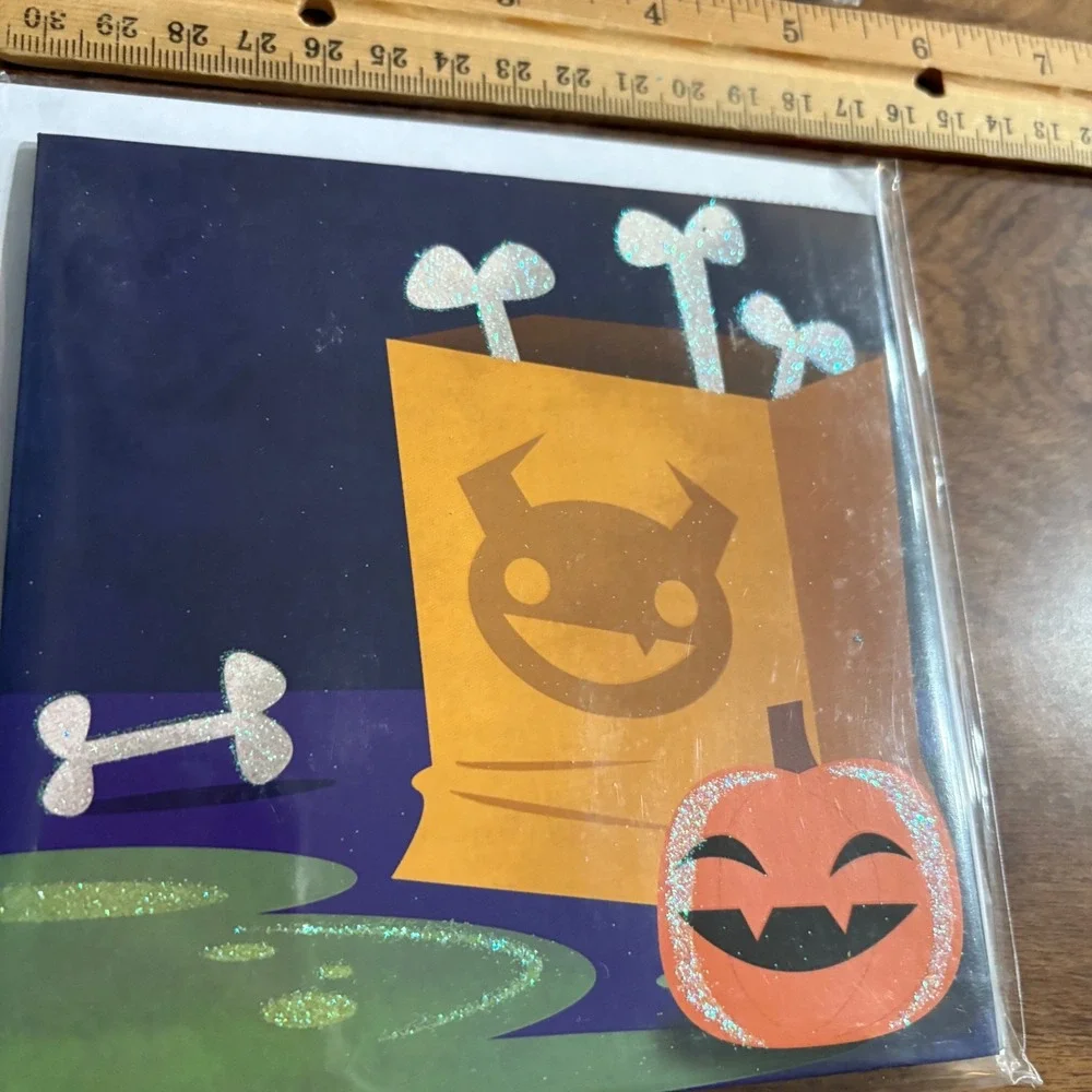 2 Treasures Halloween Pop Up‎ Greeting Cards Skeleton Cat Pumpkin Jack-o-lantern
